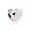 Pandora Jewelry Heart Silver Charm With Pink Enamel
