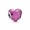 Pandora Jewelry Heart Silver Charm With Violet Enamel
